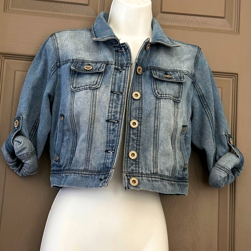 Highway Jeans Cropped Waist Jacket SZ Small